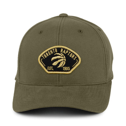 Gorra Snapback Captain Toronto Raptors de Mitchell & Ness - Verde Oliva