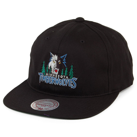 Gorra Snapback Team Logo Deadstock Minnesota Timberwolves de Mitchell & Ness - Negro