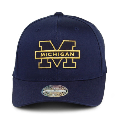 Gorra Snapback Monochrome 110 Michigan Wolverines de Mitchell & Ness - Azul Marino