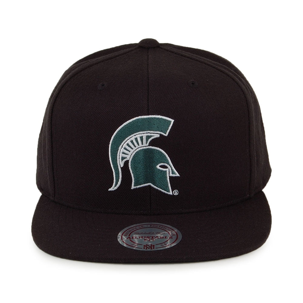 Gorra Snapback Core Wool Solid Michigan State Spartans de Mitchell & Ness - Negro