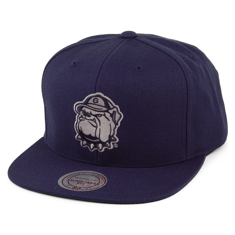 Gorra Snapback Core Wool Solid Georgetown Hoyas de Mitchell & Ness - Azul Marino