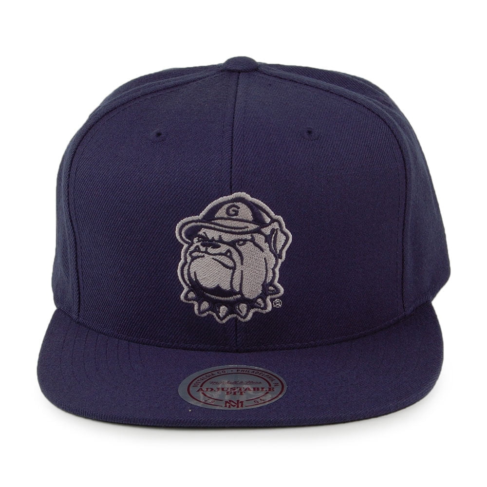 Gorra Snapback Core Wool Solid Georgetown Hoyas de Mitchell & Ness - Azul Marino