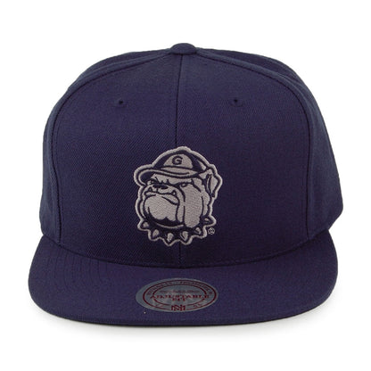 Gorra Snapback Core Wool Solid Georgetown Hoyas de Mitchell & Ness - Azul Marino