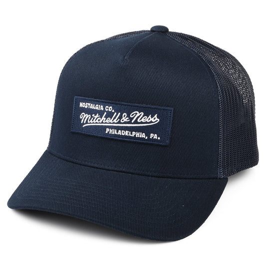 Gorra Trucker Branded Box Logo Classic de Mitchell & Ness - Azul Marino
