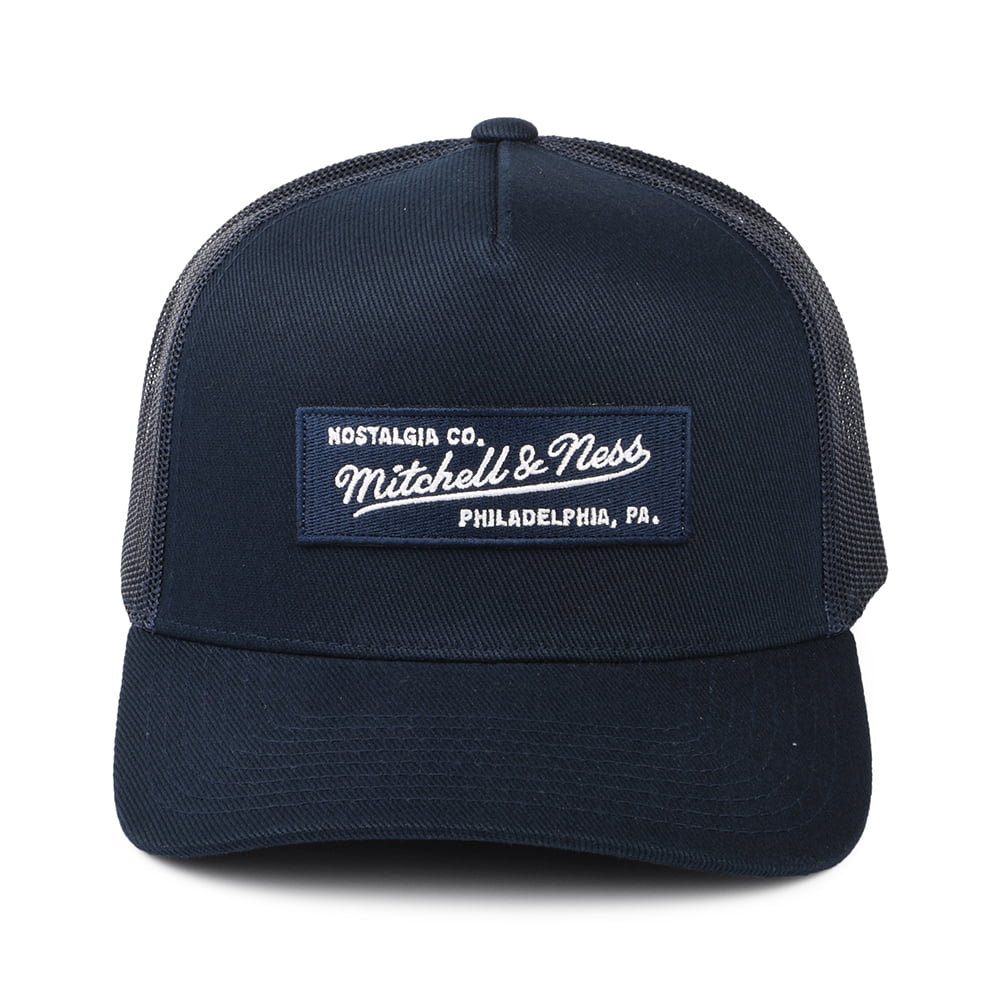 Gorra Trucker Branded Box Logo Classic de Mitchell & Ness - Azul Marino