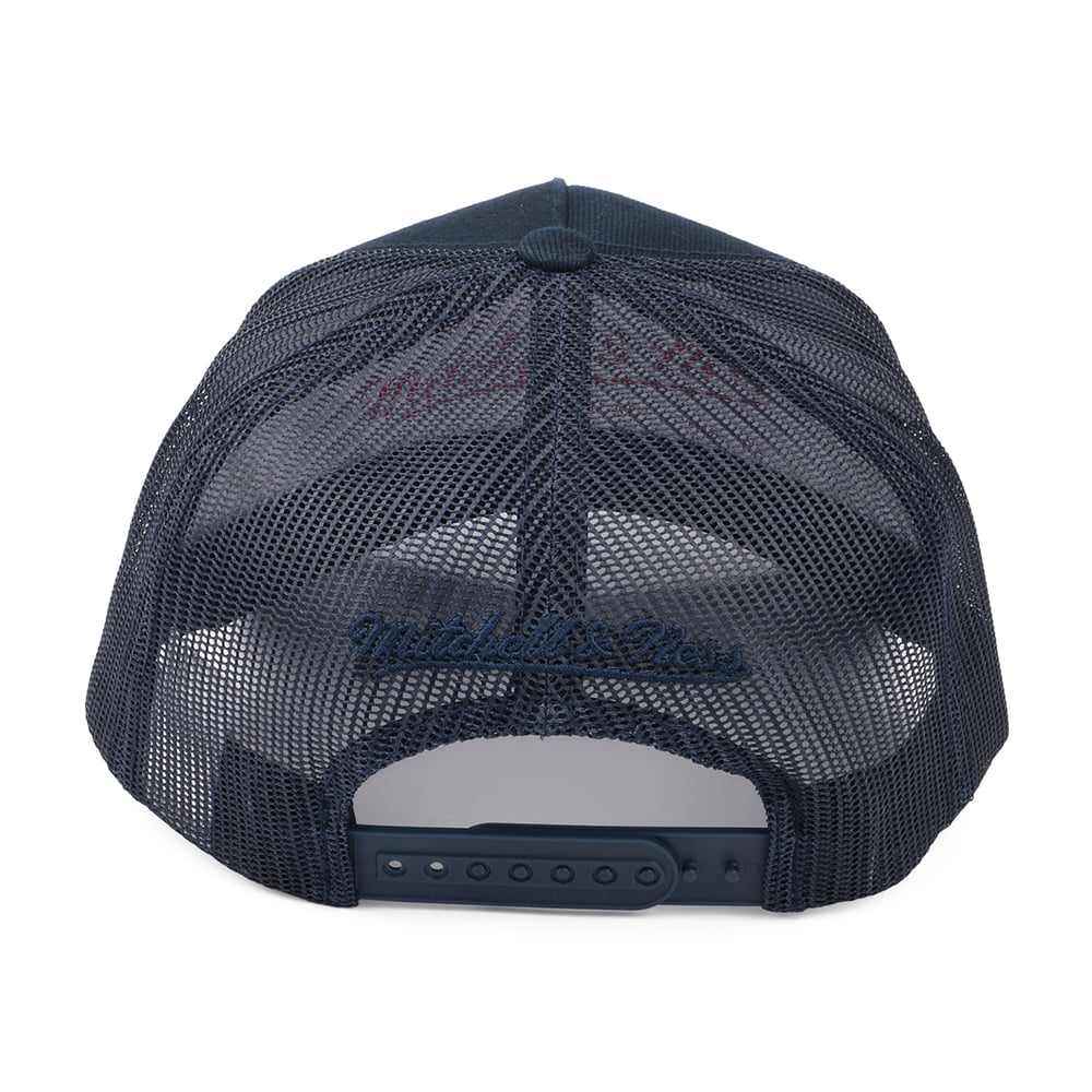 Gorra Trucker Branded Box Logo Classic de Mitchell & Ness - Azul Marino