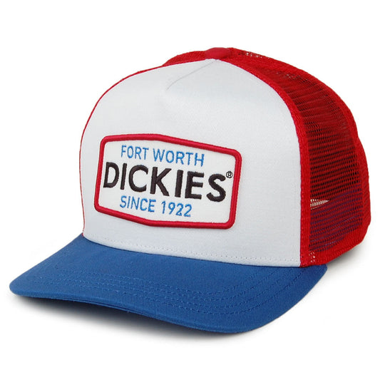Gorra Trucker Millen de Dickies - Blanco-Rojo