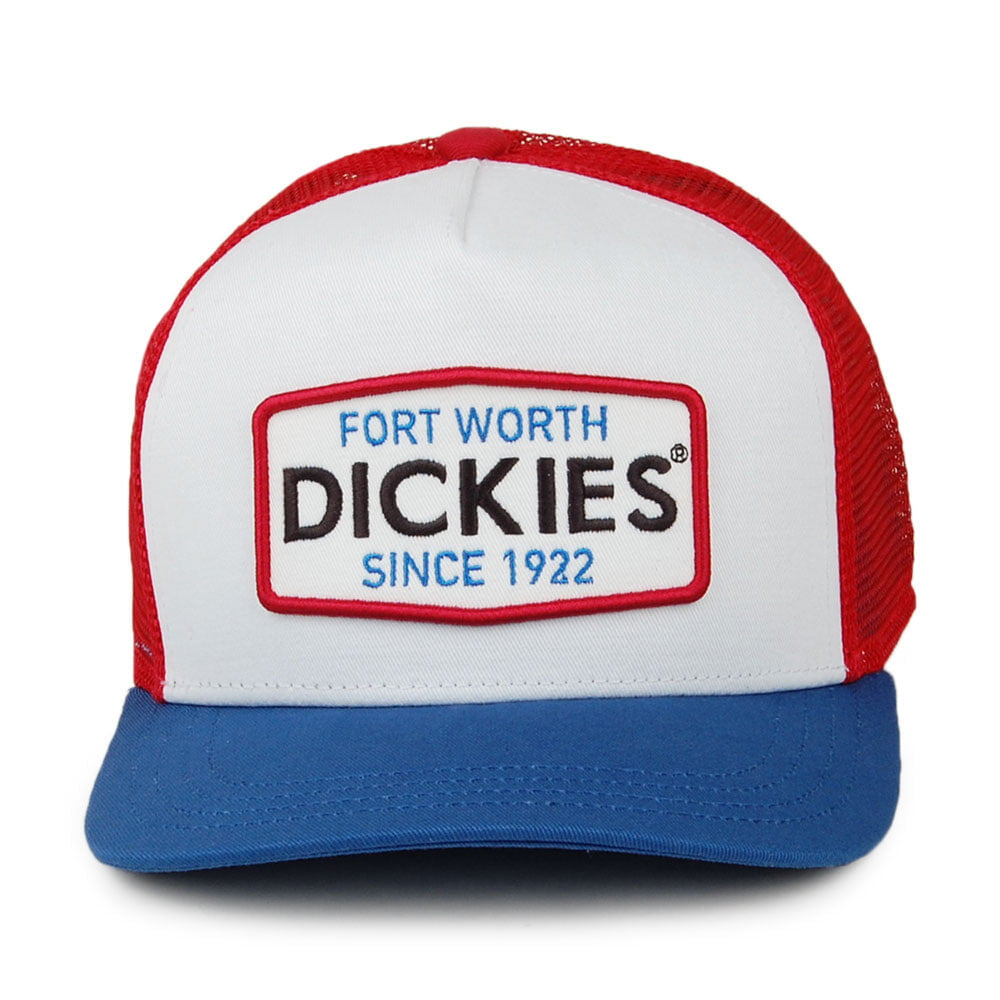 Gorra Trucker Millen de Dickies - Blanco-Rojo