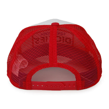 Gorra Trucker Millen de Dickies - Blanco-Rojo