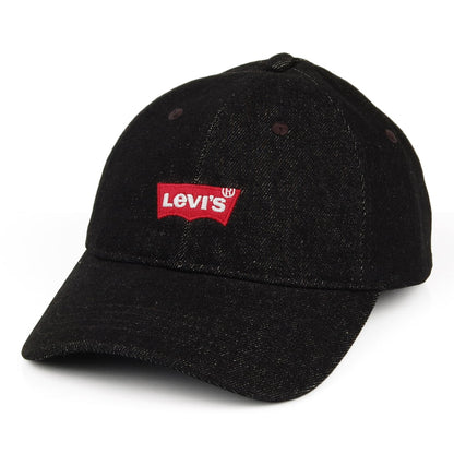 Gorra de béisbol Mid Batwing de tejido vaquero de Levi's - Negro