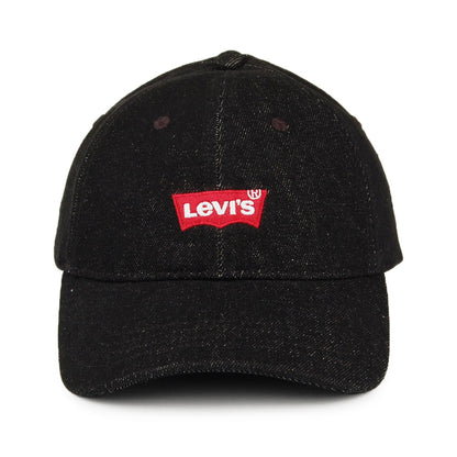 Gorra de béisbol Mid Batwing de tejido vaquero de Levi's - Negro