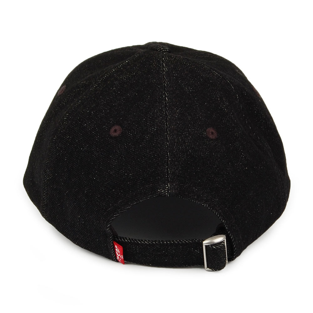 Gorra de béisbol Mid Batwing de tejido vaquero de Levi's - Negro