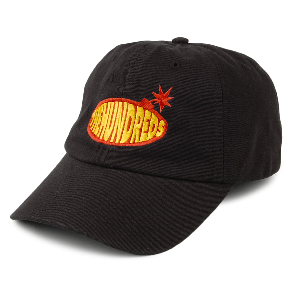 Gorra de béisbol Dad Stanley de sarga de algodón de The Hundreds - Negro