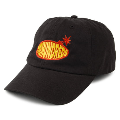 Gorra de béisbol Dad Stanley de sarga de algodón de The Hundreds - Negro