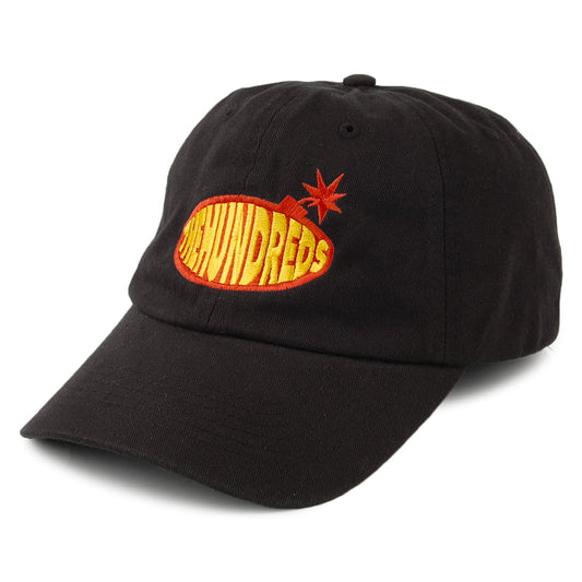 Gorra de béisbol Dad Stanley de sarga de algodón de The Hundreds - Negro