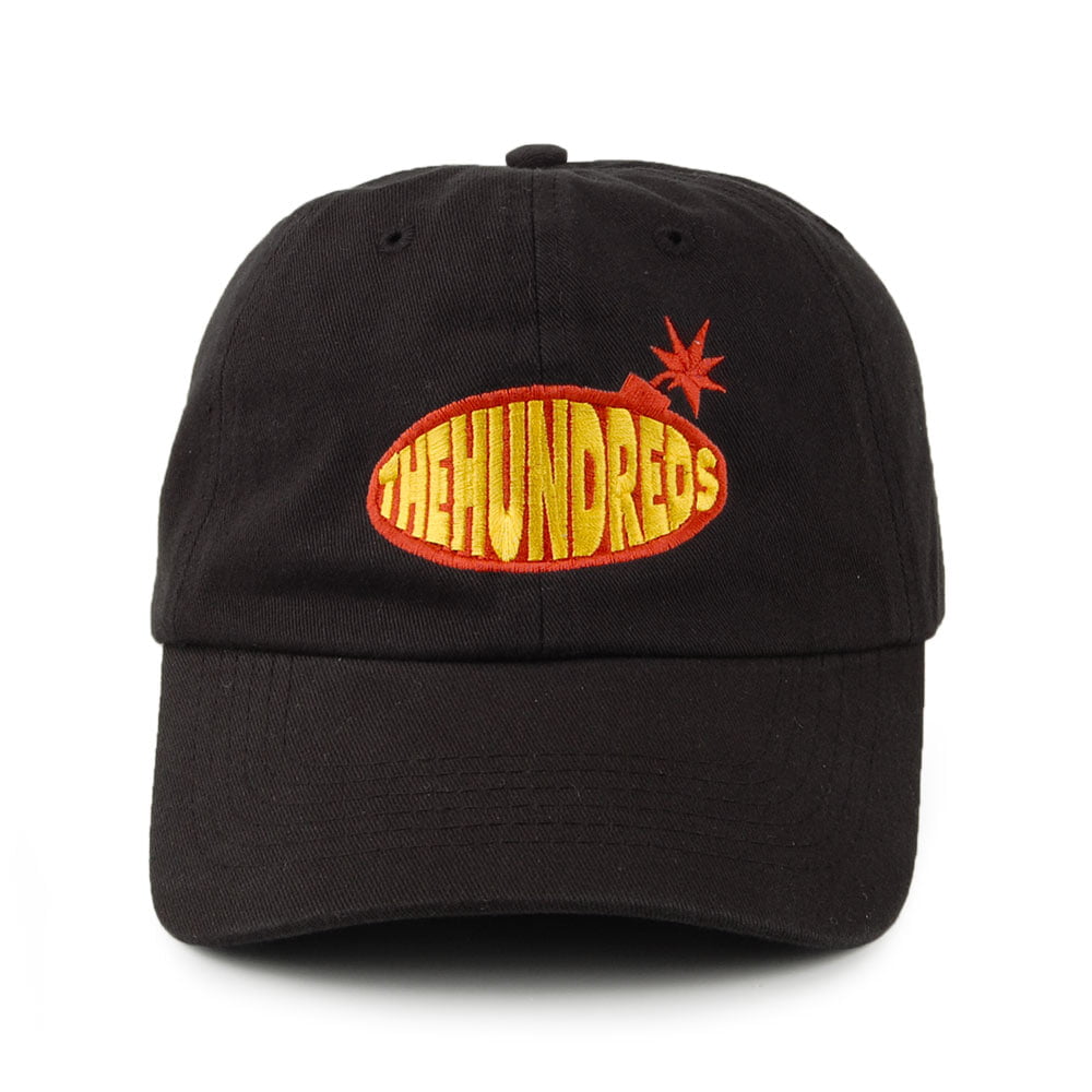 Gorra de béisbol Dad Stanley de sarga de algodón de The Hundreds - Negro