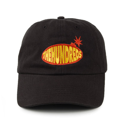 Gorra de béisbol Dad Stanley de sarga de algodón de The Hundreds - Negro