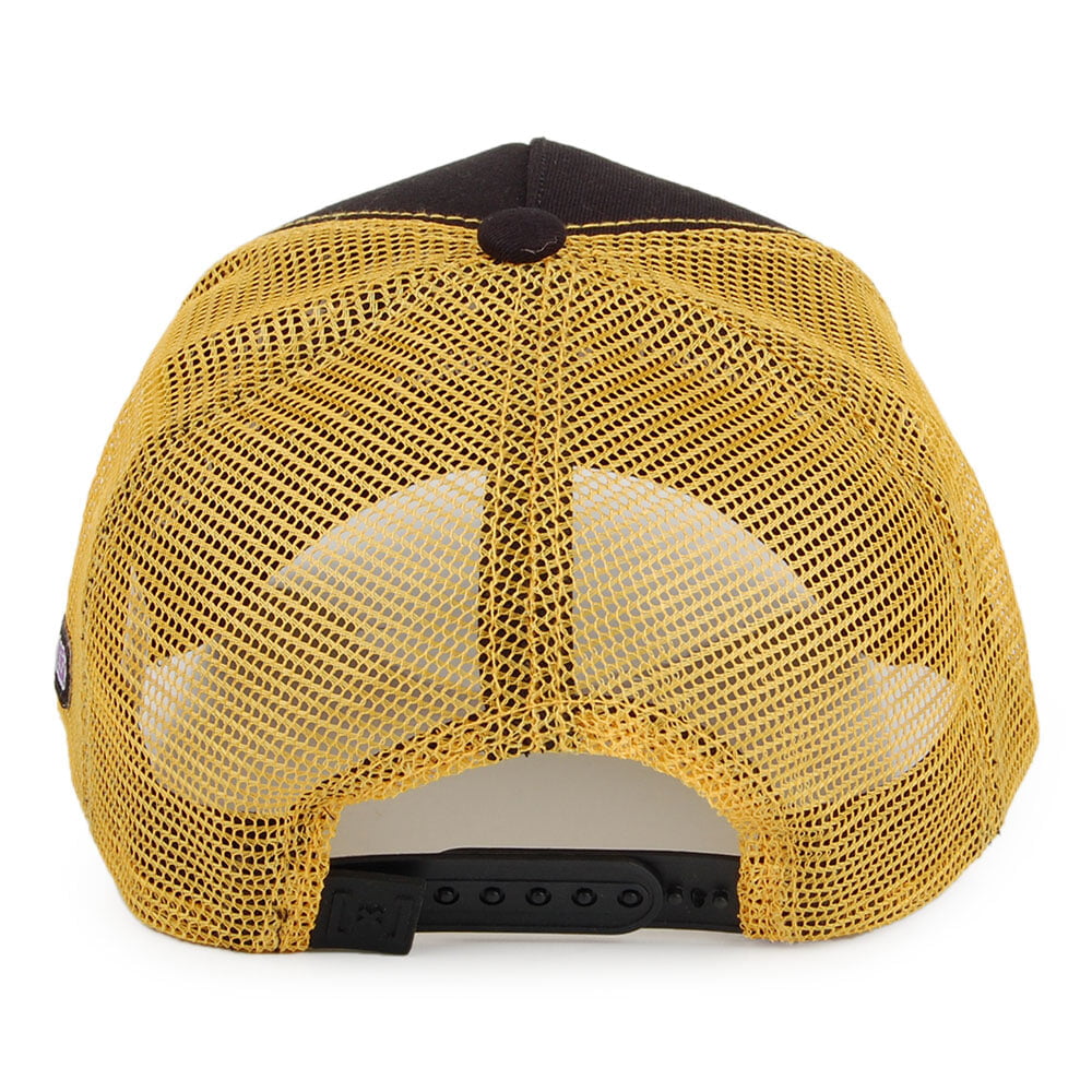Gorra Trucker Gohan de Capslab - Negro-Amarillo