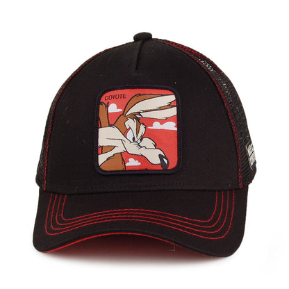 Gorra Trucker Looney Tunes Wile E. Coyote de Capslab - Negro