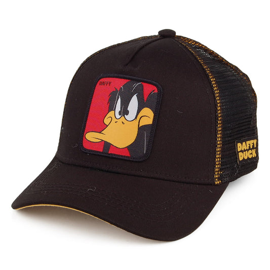 Gorra Trucker Looney Tunes Pato Lucas de Capslab - Gris-Negro