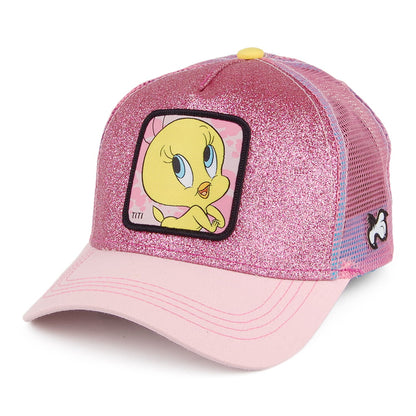 Gorra Trucker Looney Tunes Piolín de Capslab - Rosa-Azul