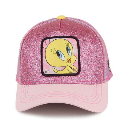 Gorra Trucker Looney Tunes Piolín de Capslab - Rosa-Azul