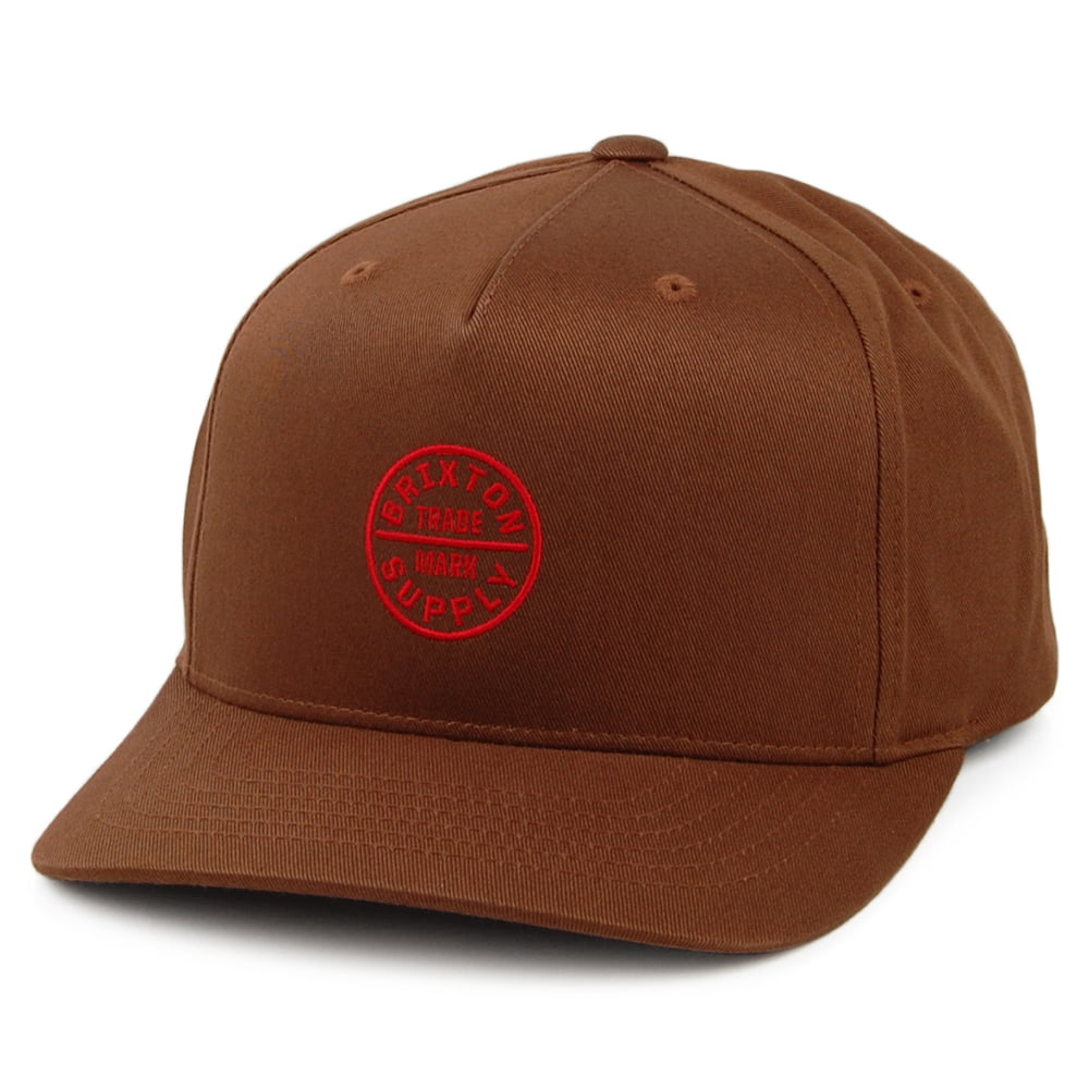Gorra Snapback Oath 110 Perfil Medio de Brixton - Marrón