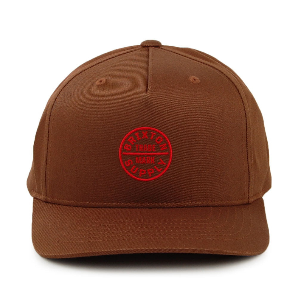 Gorra Snapback Oath 110 Perfil Medio de Brixton - Marrón