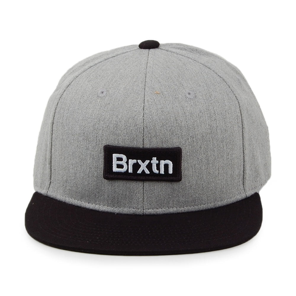 Gorra Snapback Gate III Perfil Medio de Brixton - Gris-Negro
