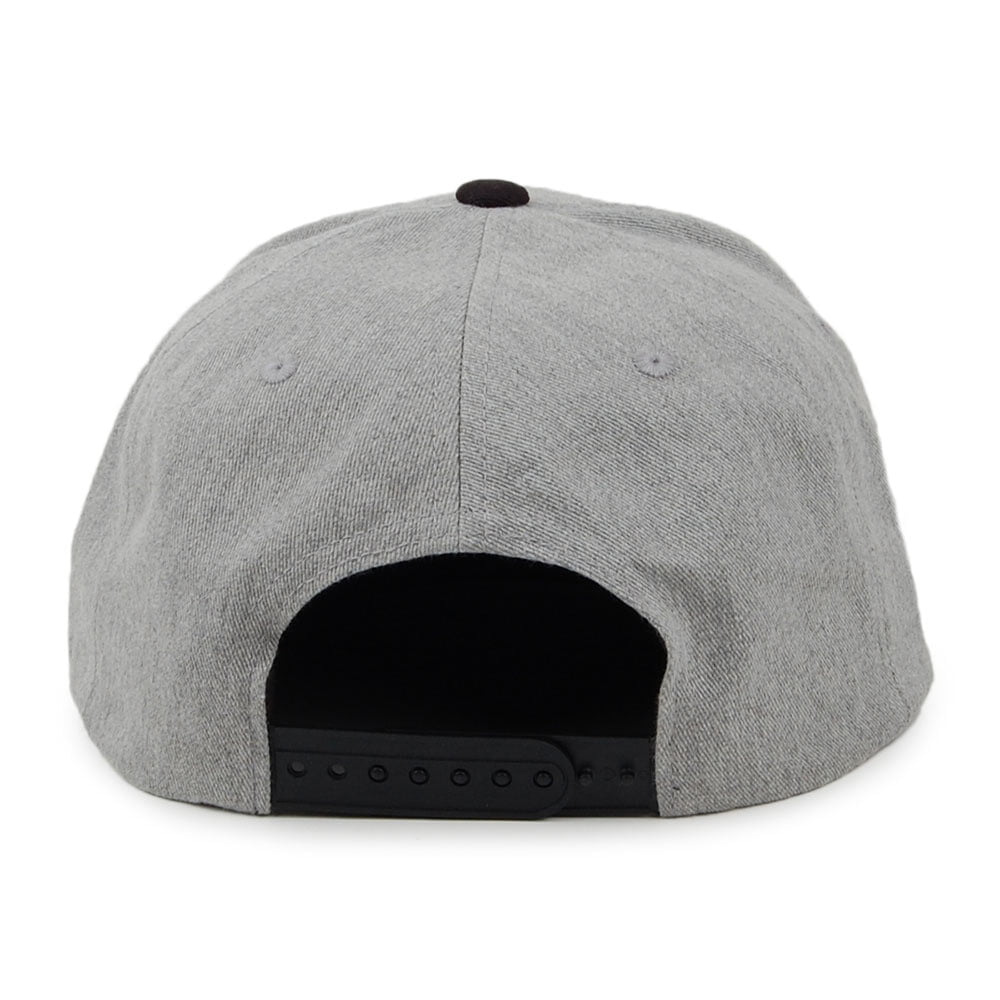 Gorra Snapback Gate III Perfil Medio de Brixton - Gris-Negro