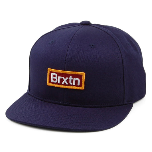 Gorra Snapback Gate III Perfil Medio de Brixton - Azul Marino