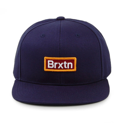 Gorra Snapback Gate III Perfil Medio de Brixton - Azul Marino