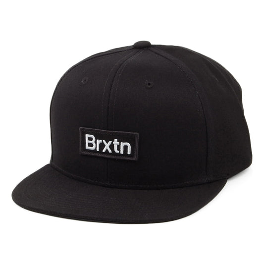 Gorra Snapback Gate III Perfil Medio de Brixton - Negro