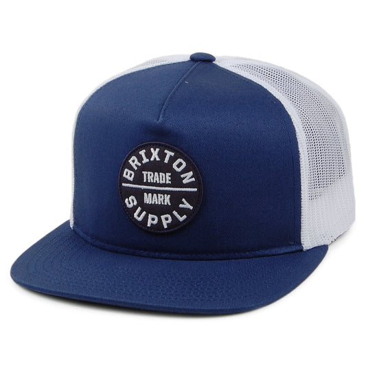 Gorra Trucker Oath III de Brixton - Azul-Blanco