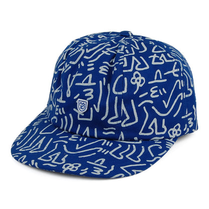 Gorra B-Shield III Lucas Beaufort de Brixton - Azul-Blanco