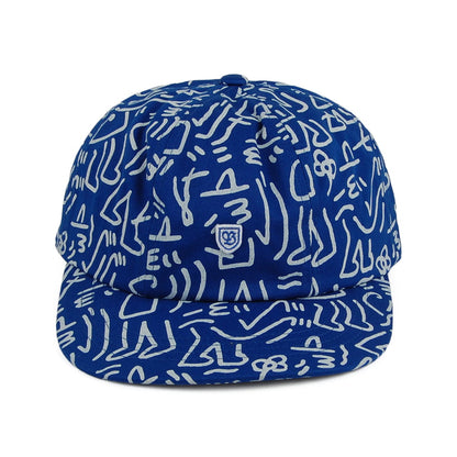 Gorra B-Shield III Lucas Beaufort de Brixton - Azul-Blanco