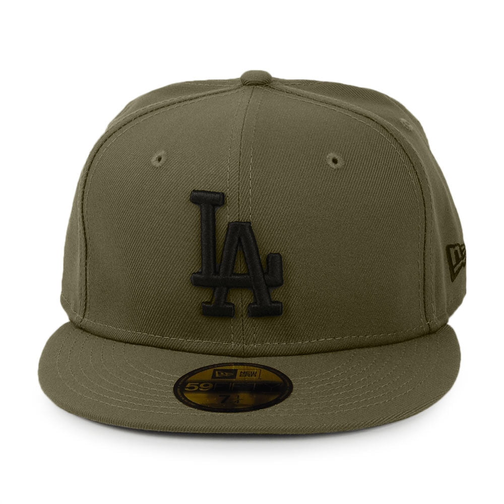 Gorra de béisbol 59FIFTY MLB Essential L.A. Dodgers de New Era - Verde Oliva