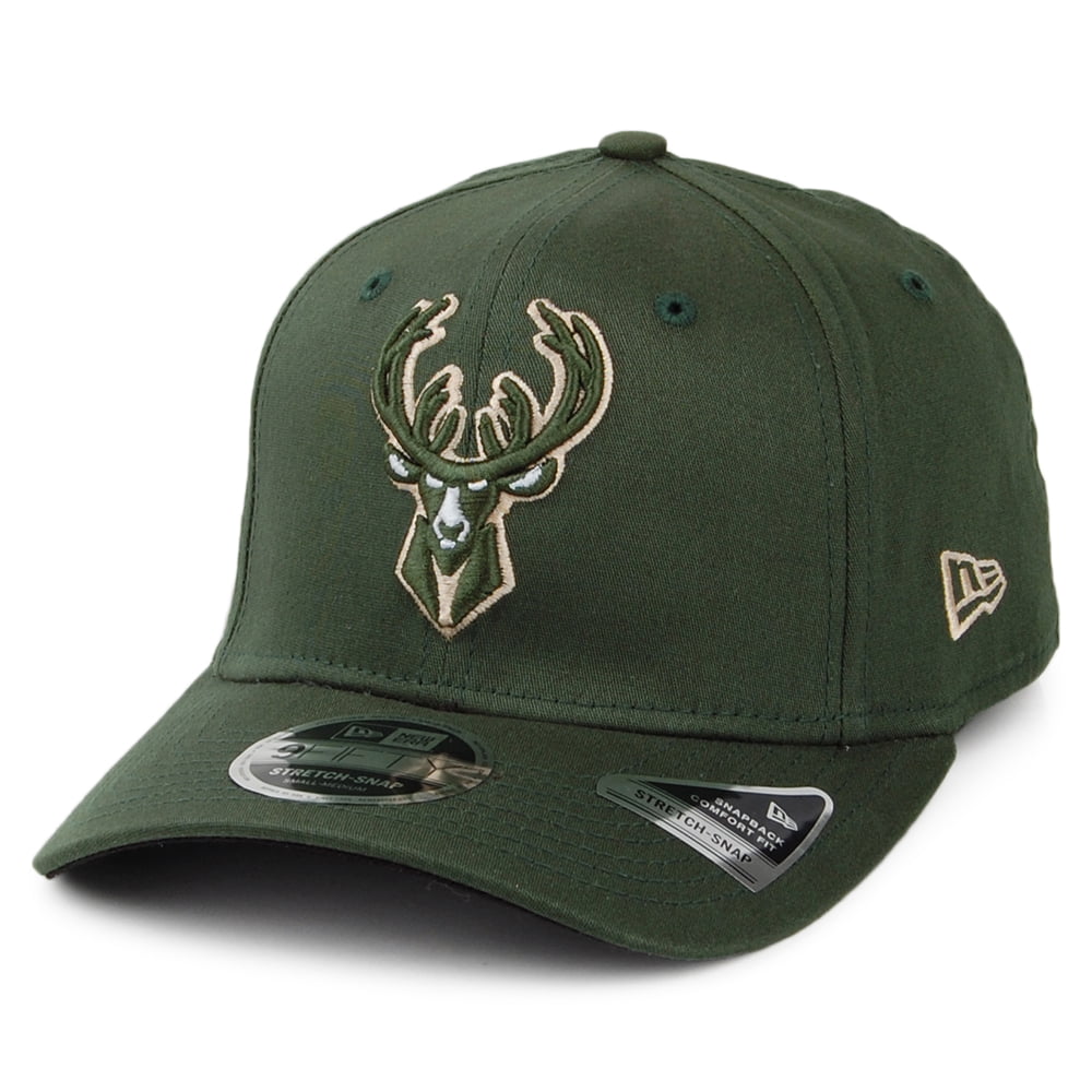 Gorra Snapback 9FIFTY NBA Stretch Snap Milwaukee Bucks de New Era - Verde