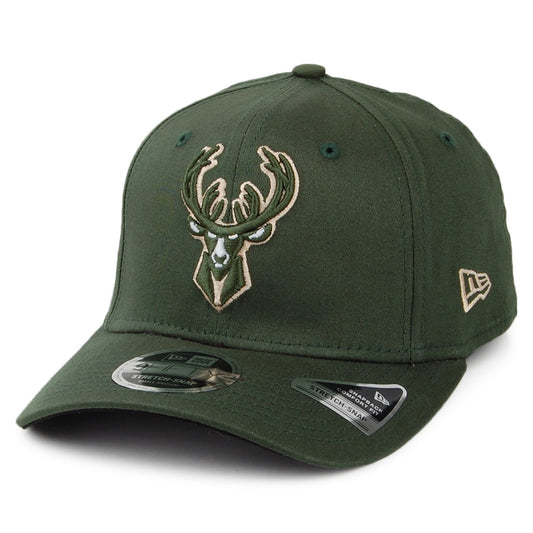 Gorra Snapback 9FIFTY NBA Stretch Snap Milwaukee Bucks de New Era - Verde