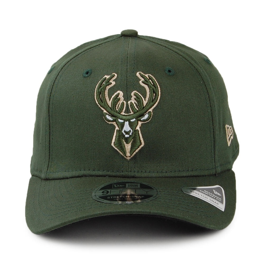 Gorra Snapback 9FIFTY NBA Stretch Snap Milwaukee Bucks de New Era - Verde
