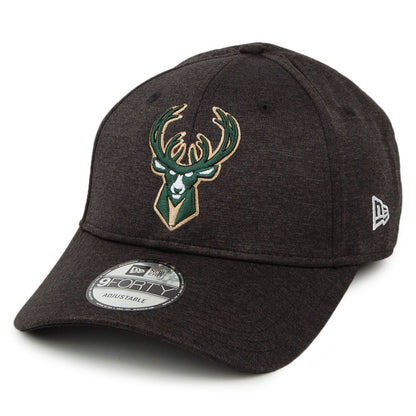 Gorra de béisbol 9FORTY NBA Shadow Tech Milwaukee Bucks de New Era - Negro