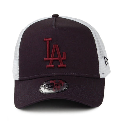 Gorra Trucker A-Frame MLB Essential L.A. Dodgers de New Era - Azul Marino/Burdeos