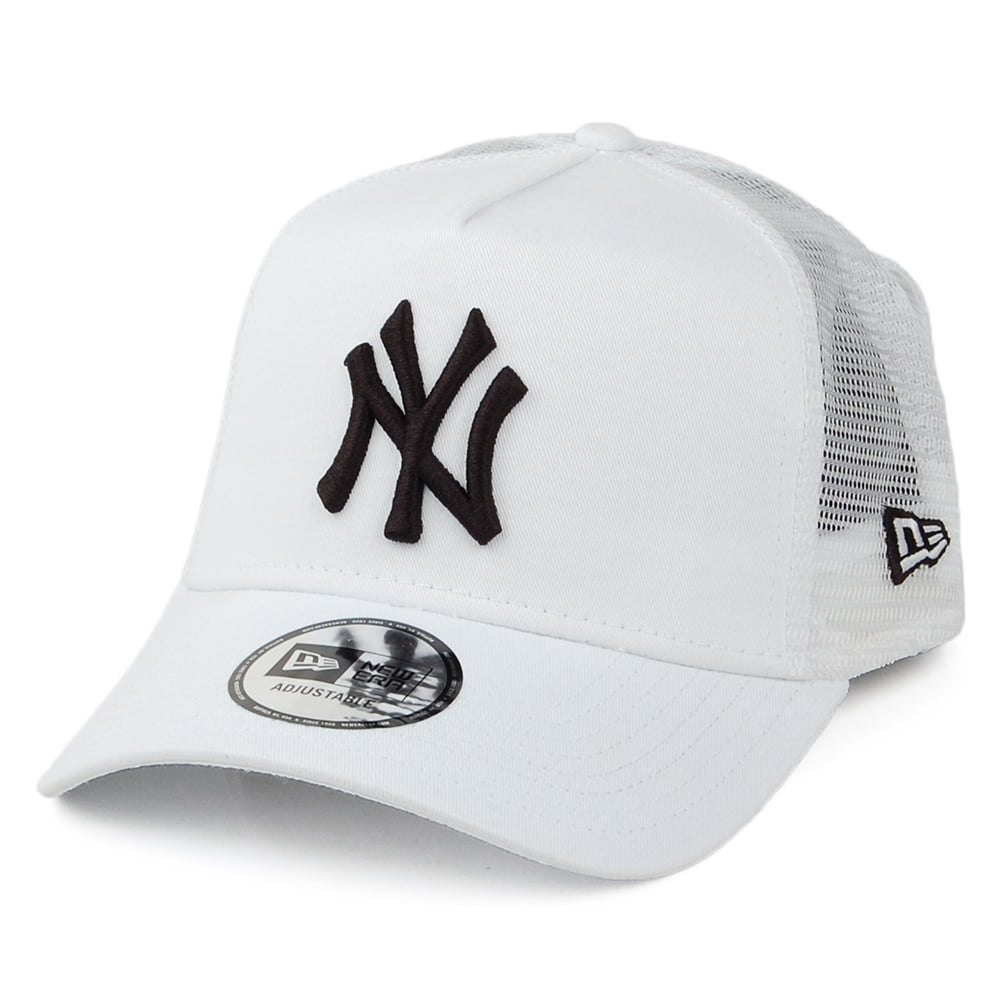Gorra Trucker A-Frame MLB Essential New York Yankees de New Era - Blanco-Negro