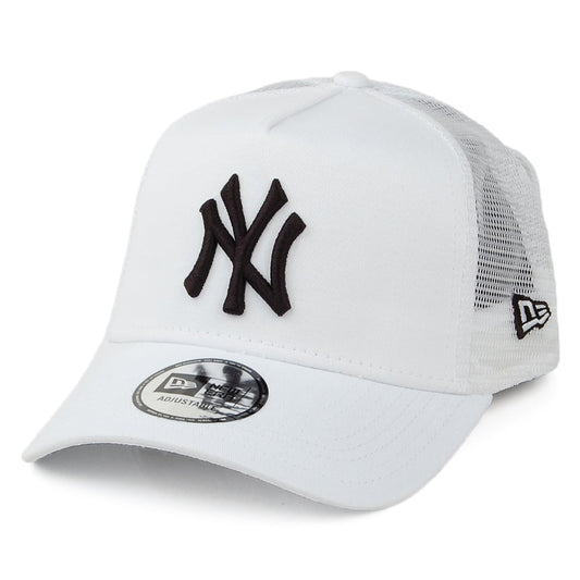 Gorra Trucker A-Frame MLB Essential New York Yankees de New Era - Blanco-Negro