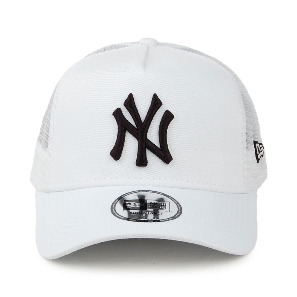 Gorra Trucker A-Frame MLB Essential New York Yankees de New Era - Blanco-Negro