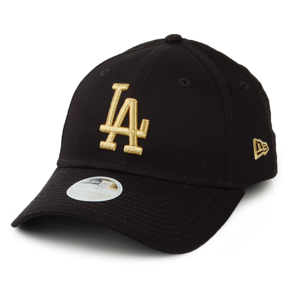 Gorra de béisbol mujeres 9FORTY MLB Metallic L.A. Dodgers de New Era - Negro-Dorado