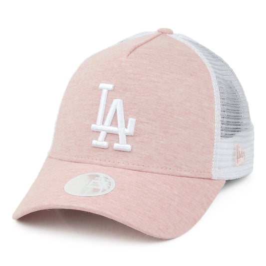 Gorra Trucker mujeres A-Frame MLB Jersey Essential L.A. Dodgers de New Era - Rosa Claro