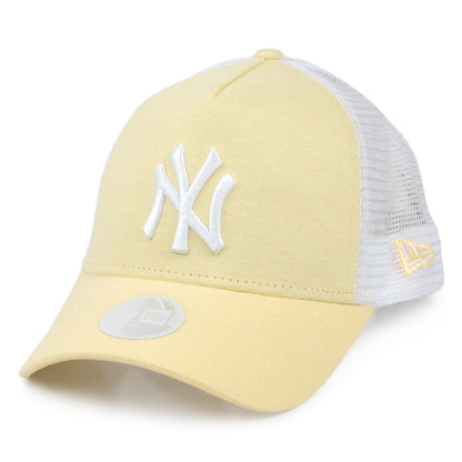 Gorra Trucker mujeres A-Frame MLB Jersey Essential New York Yankees de New Era - Amarillo