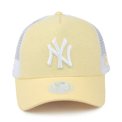 Gorra Trucker mujeres A-Frame MLB Jersey Essential New York Yankees de New Era - Amarillo
