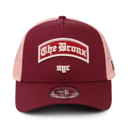 Gorra Trucker A-Frame Borough The Bronx de New Era - Burdeos